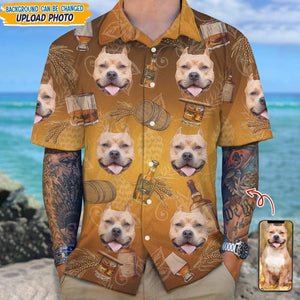 GeckoCustom Custom Photo Whiskey And Dog Hawaii Shirt N304 889367