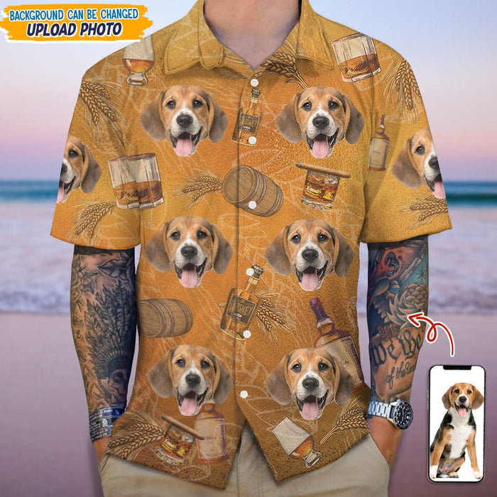 GeckoCustom Custom Photo Whiskey And Dog Hawaii Shirt N304 889367