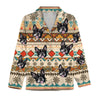 GeckoCustom Custom Photo With Aboriginal Pattern Dog Pajamas TA29 889688 For Adult / Only Shirt / S