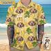 GeckoCustom Custom Photo With Beer Bottle For Dog Lover Hawaii Shirt N304 889361