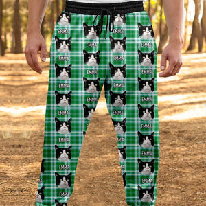 GeckoCustom Custom Photo With Christmas Pattern Cat For Men and Women Sweatpants N304 889676