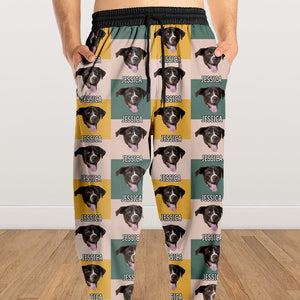 GeckoCustom Custom Photo With Christmas Pattern Dog For Men and Women Sweatpants N304 889674