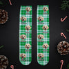 GeckoCustom Custom Photo With Christmas Pattern Dog Men and Women's Sock N304 890203