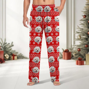 GeckoCustom Custom Photo With Christmas Pattern Pants TA29 HA75 888993