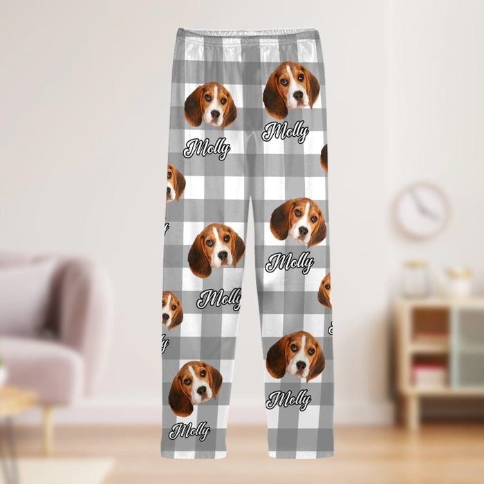 GeckoCustom Custom Photo With Colorful Background For Dog Lovers Pajamas N304 889504