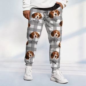 GeckoCustom Custom Photo With Colorful Background For Dog Lovers Sweatpants N304 889512