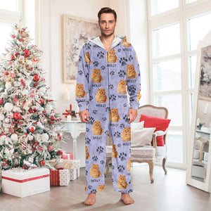 GeckoCustom Custom Photo With Dog Cat Paw Onesie Pajamas For Dog Lovers HO82 893242