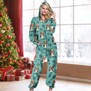 GeckoCustom Custom Photo With Dog Cat Paw Onesie Pajamas For Dog Lovers HO82 893242