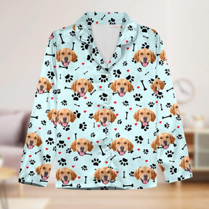 GeckoCustom Custom Photo With Icon Decoration Pajamas For Dog Lover N304 889941 For Kid / Only Shirt / 3XS