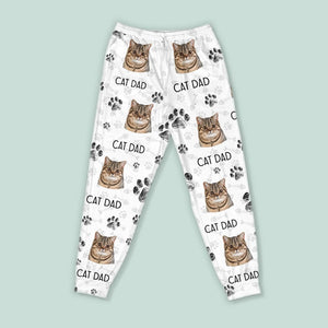 GeckoCustom Custom Photo With Paw For Cat Lovers Pajamas N304 889766 Only Pants / S
