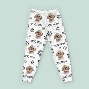 GeckoCustom Custom Photo With Paw For Dog Lovers Pajamas N304 889764 Only Pants / S