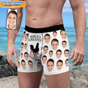 GeckoCustom Custom Photo Worlds Greatest Cock Custom Mens Boxer Briefs TA29 889427