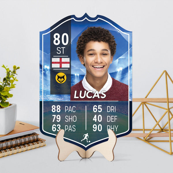 Custom Photo You Are A Great Player Sporter Fifa Card Sign ...