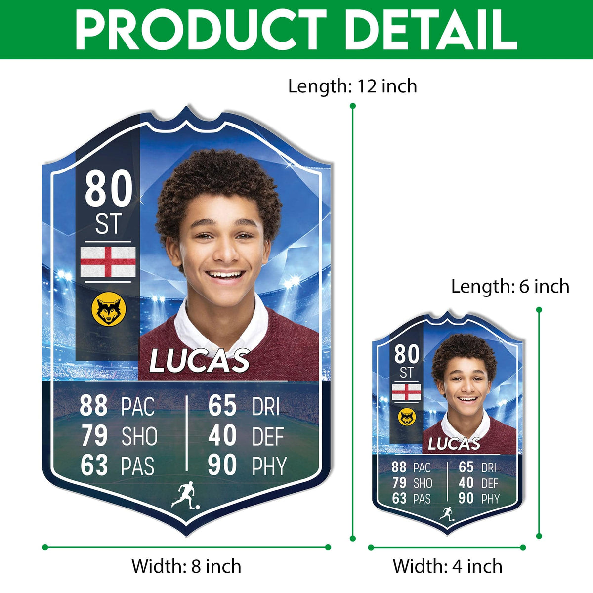 GeckoCustom Custom Photo You Are A Great Player Sporter Fifa Card Sign TH10 892429