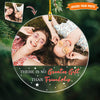 GeckoCustom Custom Photo You Left Paws Print In Our Hearts Dog Cat Acrylic Ornament K228 HN590
