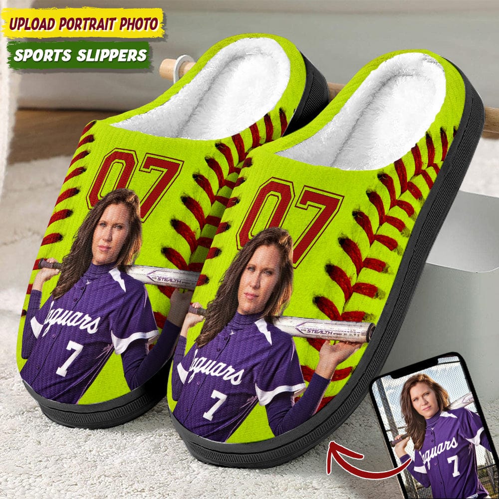 GeckoCustom Custom Portrait Photo Foottball Sports And Accessories Slipper N369 HN590