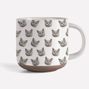 GeckoCustom Custom Portrait Photo For Dog Cat Lover Pottery Mug TH10 892077 12oz