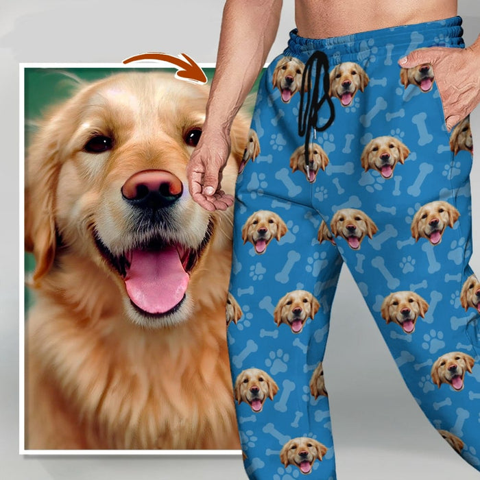 GeckoCustom Custom Portrait Photos Dog Cat Sweatpants For Men and Women's N369 888745