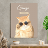 GeckoCustom Custom Watercolor Dog Cat Pet Photo Memorial Picture Frame Poster Canvas HA75 891800