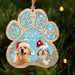 GeckoCustom Customize Dog Cat Photo Christmas Paw Ornament DA199 889592