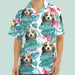 GeckoCustom Customized Dog's Photo On Men's Hawaiian Shirt DA199 888280 Upload Photo / With Pocket / S