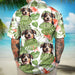 GeckoCustom Customized Dog's Photo On Men's Hawaiian Shirt DA199 888280