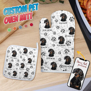 GeckoCustom Customized Photo Dog Paw For Dog Lovers Oven Mitt DA199 889016
