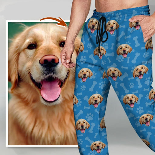GeckoCustom Customized Sweatpants Upload Photos Dog Cat Christmas Gift For Men and Women's N369 888745 120728