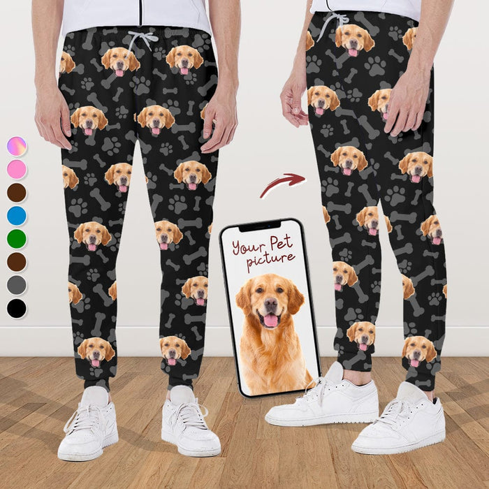 GeckoCustom Customized Sweatpants Upload Photos Dog Cat Christmas Gift For Men and Women's N369 888745 120728 For Man / XS