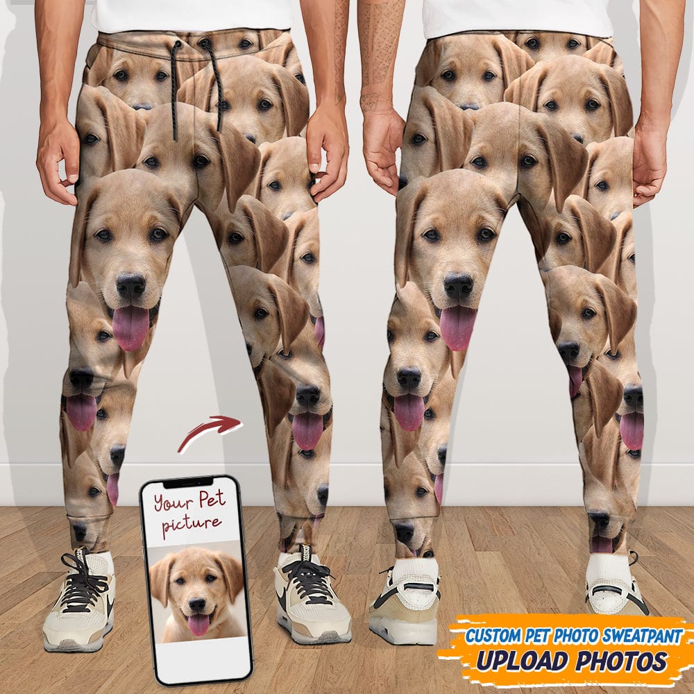 CUSTOM JOGGER SET | Portrait Of Your Pet, Unisex Custom Sweat Suit For Women/Men, 2 Piece Set - Custom Joggers & Hoodie With Your Dog/Cat newest