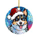 GeckoCustom Cute Dog Cat with Hat Christmas Tree Ornament 8