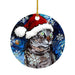 GeckoCustom Cute Dog Cat with Hat Christmas Tree Ornament 4