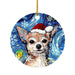 GeckoCustom Cute Dog Cat with Hat Christmas Tree Ornament 15