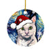 GeckoCustom Cute Dog Cat with Hat Christmas Tree Ornament 2