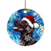 GeckoCustom Cute Dog Cat with Hat Pendant Christmas Tree Ornament 13