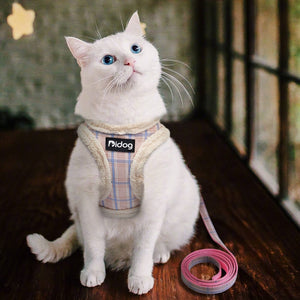 GeckoCustom Cute Pet Cat Soft Padded  Harness Vest