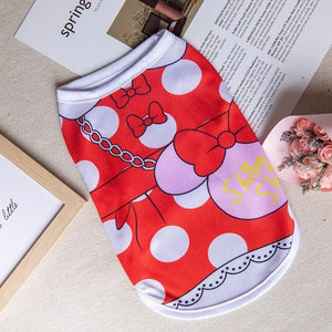 GeckoCustom Cute Sphynx Cat Shirt Vest for Cats Gotas Summer Breathable Pet Clothes Clohting Katten Kedi Mascotas Costume Dog Suit Ropa Para