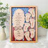 GeckoCustom Dad And Kid Hands Stand Decor Father's Day Personalized Gift DM01 890883 7.58x8.5 inches