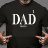 GeckoCustom Dad Custom Kids Names Personalized Custom Father's Day Shirt H319 Basic Tee / Black / S