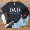 GeckoCustom Dad Custom Kids Names Personalized Custom Father's Day Shirt H319 Premium Tee (Favorite) / P Black / S