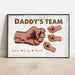 GeckoCustom Daddy & Kids Together We're A Team Family Poster Personalized Gift TA29 890088
