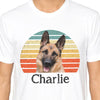 GeckoCustom Dog Cat Vintage Retro Photo Shirt Personalized Custom Photo Dog Cat Pet Bright Shirt C548 Basic Tee / White / S