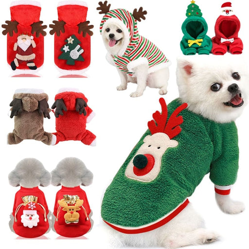 GeckoCustom Dog Christmas Clothes Winter Warm Pet Clothes