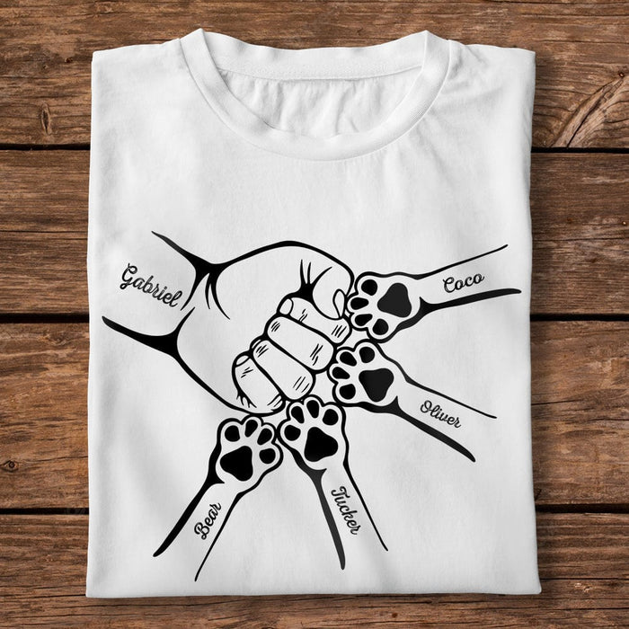 GeckoCustom Dog Dad With Paw For Dog Lovers Bright Shirt Personalized Gift N304 890370