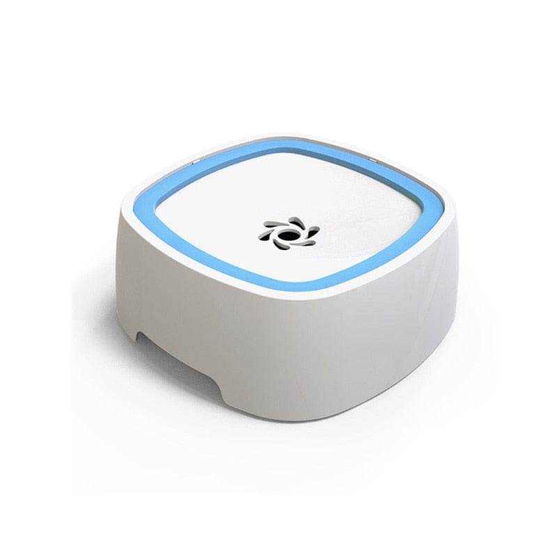 GeckoCustom Dog Drinking Water Bowl Floating Non-Wetting Mouth Cat Bowl Without Spill Drinking Water Dispenser Plastic Anti-Over Dog Bowl B-Blue