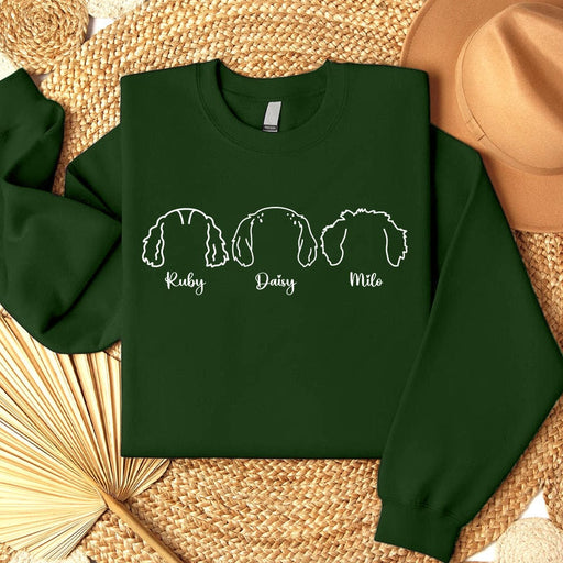 GeckoCustom Dog Ear Line Sweatshirt Personalized Gift TA29 890281