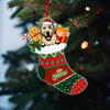 GeckoCustom Dog In Christmas Stock Christmas Acrylic Ornament TH10 891447