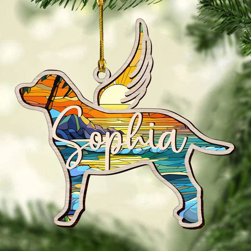 GeckoCustom Dog Memorial Suncatcher Personalized Gift TA29 889730