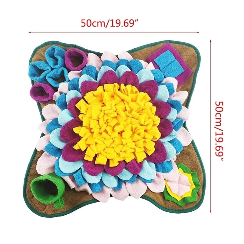 GeckoCustom Dogs Snuffle Mat Pet Leak Food Anti Choking Mat Cat Dog Training Blanket Nose Work Toy Pet Slowing Feeding Intelligence Mat