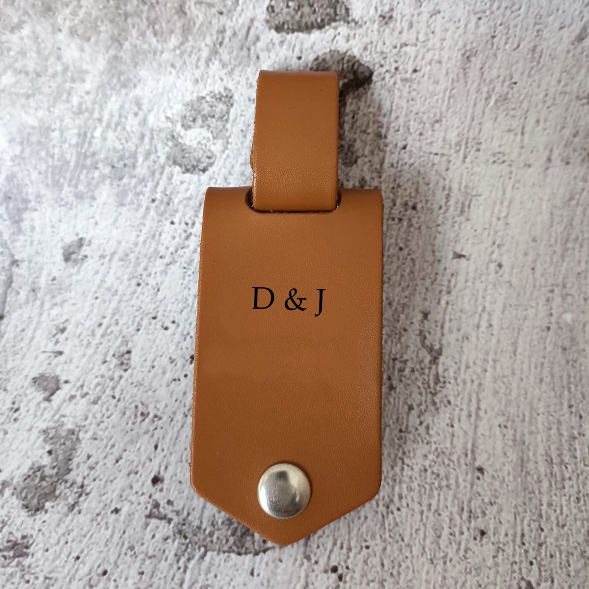 GeckoCustom Drive Safe I Need You Here Family Vintage Leather Photo Keychain